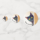 Peeking Kitty Design Table Confetti (Devant)