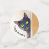 Peeking Kitty Design Table Confetti (Petit recto)