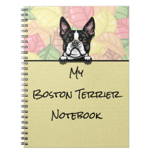 Peeking Leuk Boston Terrier notitieboek