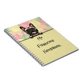 Peeking Leuk Frans Bulldog notitieboek (Rechterzijde)