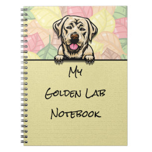 Peeking Leuk Golden Labrador notitieboek