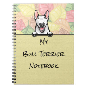 Peeking Leuke Bull Terrier notitieboek
