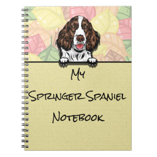 Peeking Leuke Springer Spaniel notitieboek