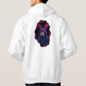 Peeking Neon Kash Rabbit Hoodie (Achterkant)