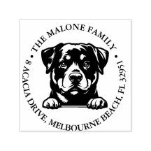 Peeking Rockweiler Puppy Gepersonaliseerd Thema