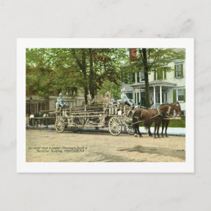 Peekskill, N.Y., Cortland Hook & Ladder Fire Truck Briefkaart