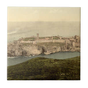 Peel Castle, St Patrick's Isle, eiland Man Tegeltje