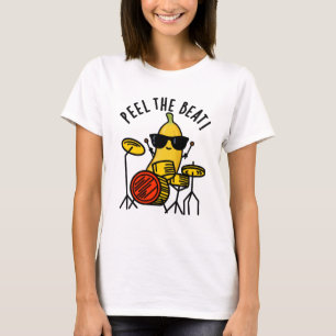 Peel de Beat Grappige Banaan Drummer Pun T-shirt