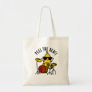 Peel de Beat Grappige Banaan Drummer Pun Tote Bag
