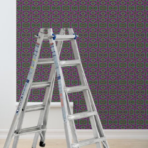 Peel en stick behang paarse groen geel