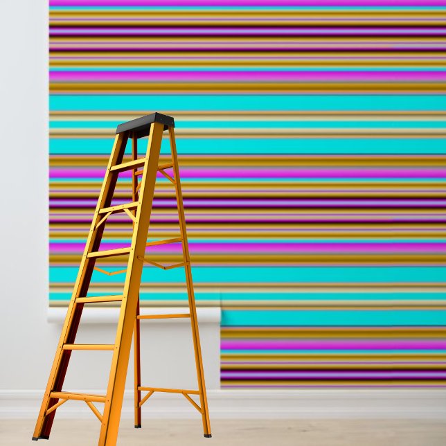 Peel en Stick Behang Roze Blauw Paarse Streep (Peel and Stick Wallpaper Pink Blue Purple Stripe Wallpaper
)