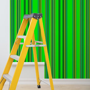 Peel en Stick groen geel streepjespatroon Behang
