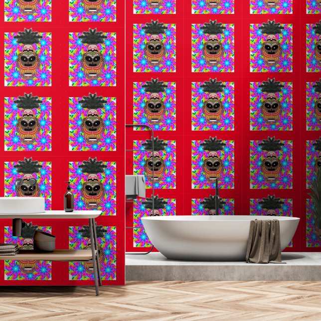 Peel en Stick Wallpaper 60 - Azul Behang (Badkamer)