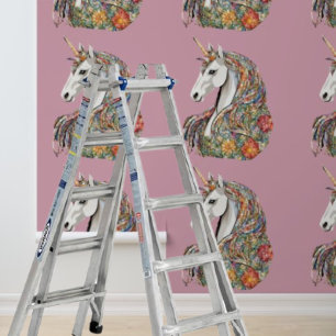 Peel en Stick Wallpaper Eenhoorn Mythische Paard Behang