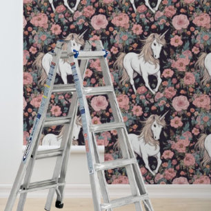 Peel en Stick Wallpaper Eenhoorn Mythische Paard Behang