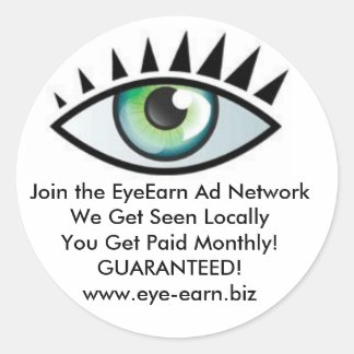 Peel-n-Stick Inkomensbouwer Ronde Sticker