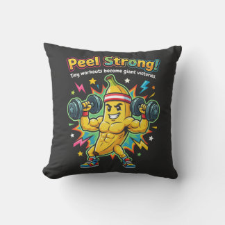 Peel Strong! – Bananengym Motivatie Kussen