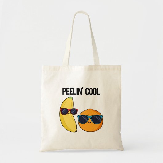 Peelin Cool Funny Fruit Pun Tote Bag (Voorkant)