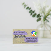Peeling gips verf handyman visitekaartje (Staand voorkant)