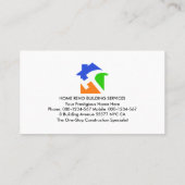 Peeling gips verf handyman visitekaartje (Achterkant)