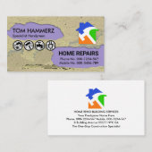 Peeling gips verf handyman visitekaartje (Voorkant / Achterkant)