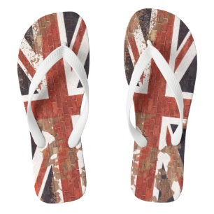 Peeling Paint Graffiti UK Union Jack Teenslippers
