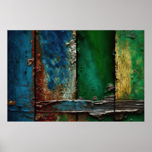 Peeling Paint, rustiek, Antiek, Poster