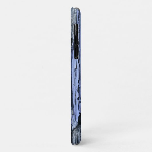 Peeling Paint Wood Blue Case-Mate iPhone Case (Achterkant/links)