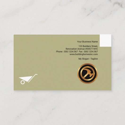 Peeling Plaster New Brickwork Handyman Visitekaartje (Achterkant)