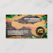 Peeling Plaster Old Brick Stone Wall Masonry Visitekaartje (Voorkant)