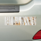 Peeling White Paint Abstract Bumpersticker (Op auto)