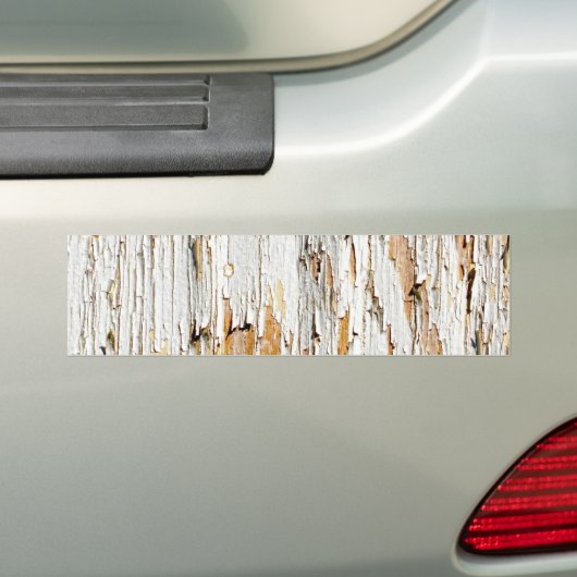 Peeling White Paint Abstract Bumpersticker (Op auto)