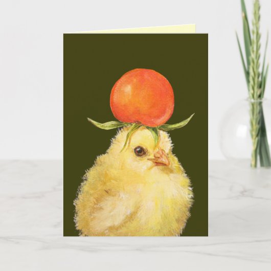 peep avec carte casquette tomate cerise (Devant)