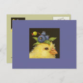 peep avec carte postale aux bleuets 2 (Devant / Derrière)