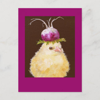 Peep avec carte postale casquette à navets
