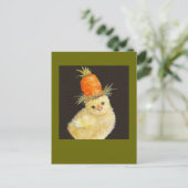 peep avec grande carte postale de carottes (Debout devant)