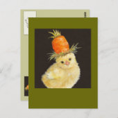 peep avec grande carte postale de carottes (Devant / Derrière)