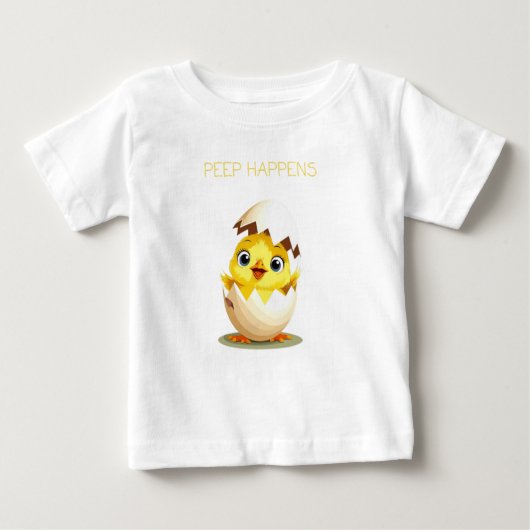 Peep Happens" Jote Chick Baby T-shirt (Devant)