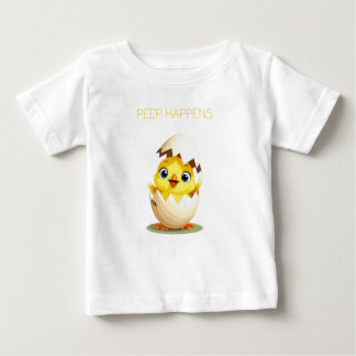 Peep Happens" Schattige Chick Baby T-shirt