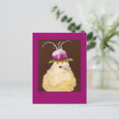Peep met briefkaart van pet van turnip (Staand voorkant)