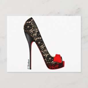 Peep Toe-pomp Briefkaart