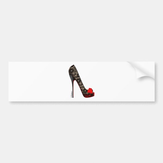 Peep Toe-pomp Bumpersticker (Voorkant)