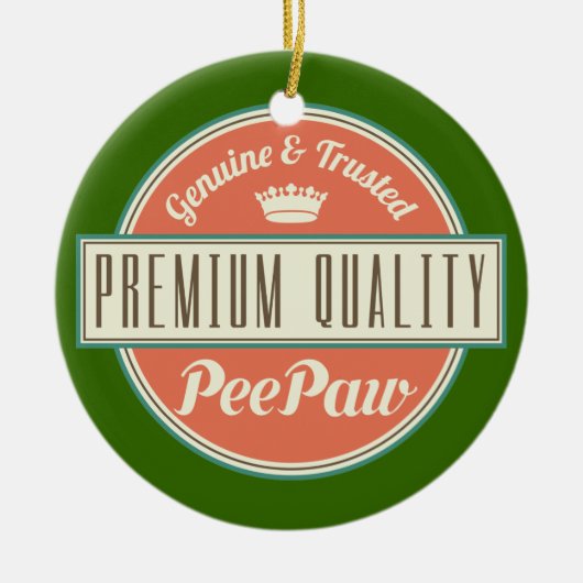 Peepaw (Funny) Gift Keramisch Ornament (Voorkant)