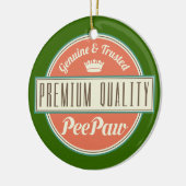 Peepaw (Funny) Gift Keramisch Ornament (Links)