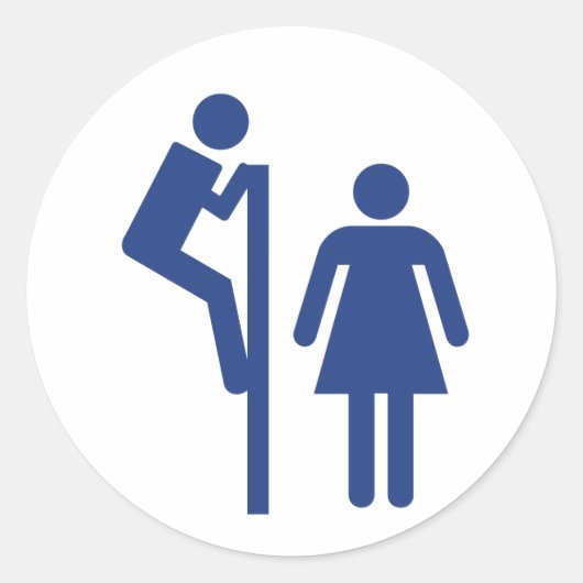 Peeper Ronde Sticker (Voorkant)