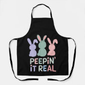 Peepin' It Real Bunny Rabbits Easter Bunnies Schort (Voorkant)