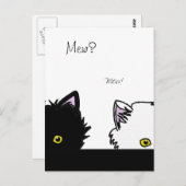 Peeping Kittens Briefkaart (Voorkant / Achterkant)