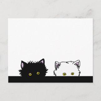 Peeping Kittens Briefkaart