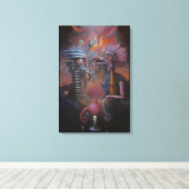 Peeping Through Pat Hartman's Bedroom Window Canvas Afdruk (Insitu (Houten vloer))