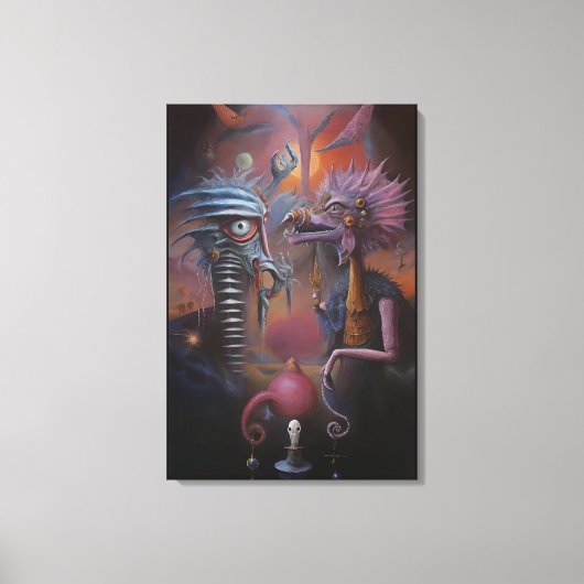 Peeping Through Pat Hartman's Bedroom Window Canvas Afdruk (Voorkant)